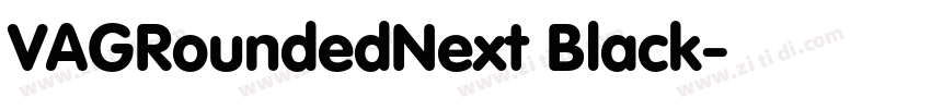 VAGRoundedNext Black字体转换